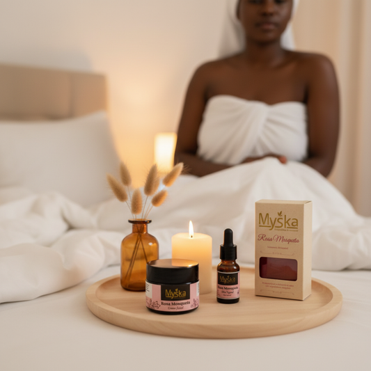 Conjunto Facial Rosa Mosqueta | Regeneração e Luminosidade Natural – Myska