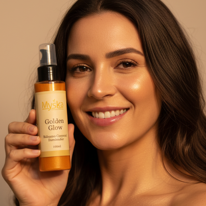 Golden Glow - Bálsamo Corporal Iluminador com Shimmer Dourado 100ml