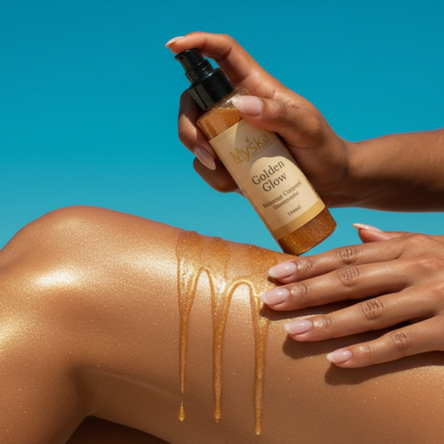 Golden Glow - Bálsamo Corporal Iluminador com Shimmer Dourado 100ml