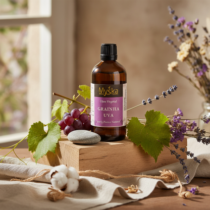 Óleo Vegetal de Grainha de Uva Puro | Hidratação e Regeneração Natural – Myska