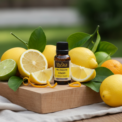 Óleo Essencial de Limão Puro | Refrescante e Purificante Natural – Myska