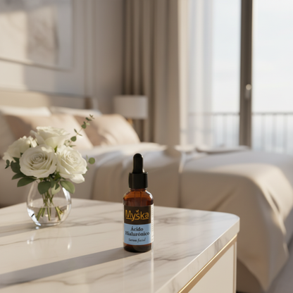 Sérum Facial Natural Ácido Hialurônico | Hidratação Profunda e Firmeza – Myska