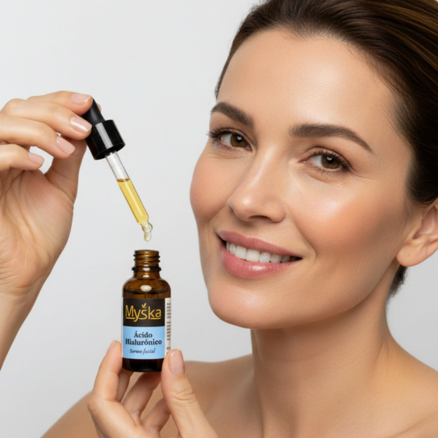 Sérum Facial Natural Ácido Hialurônico | Hidratação Profunda e Firmeza – Myska