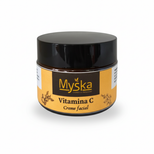 Crema facial con vitamina C
