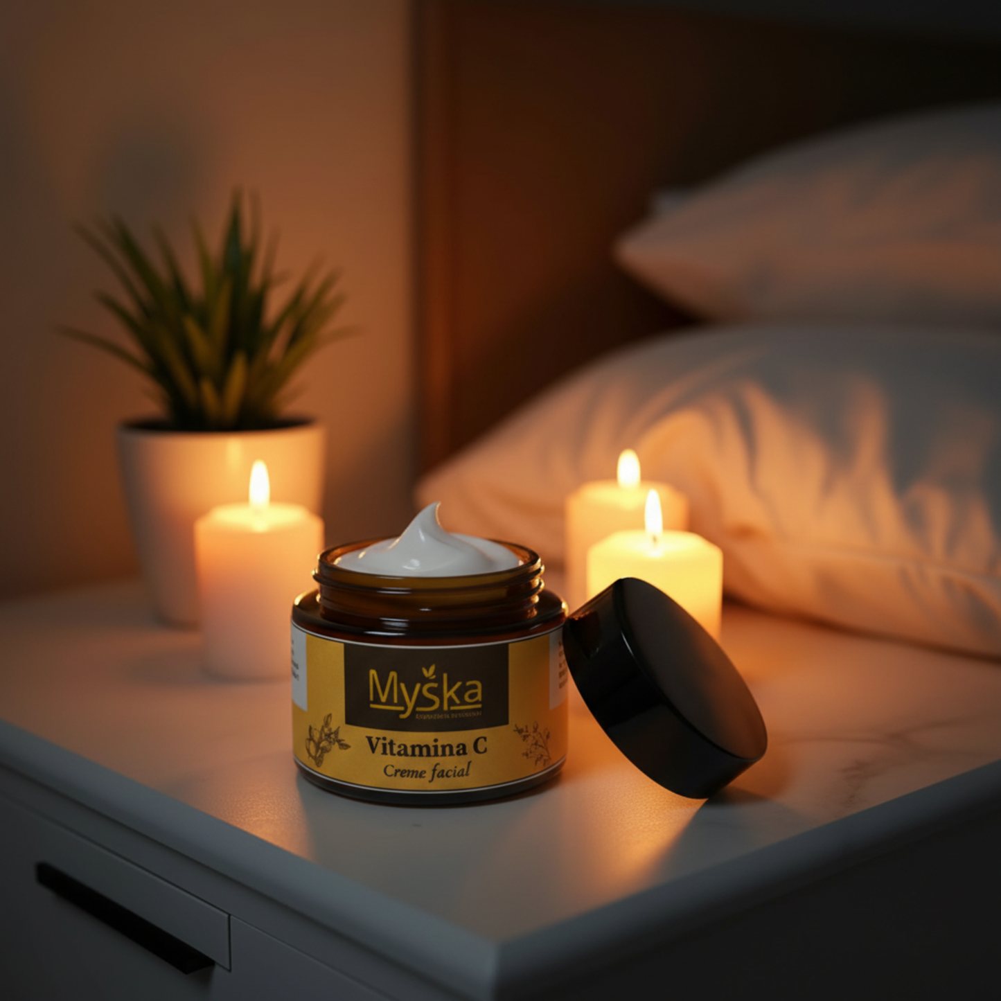 Creme Facial Vitamina C | Hidratação, Luminosidade e Proteção Antioxidante – Myska