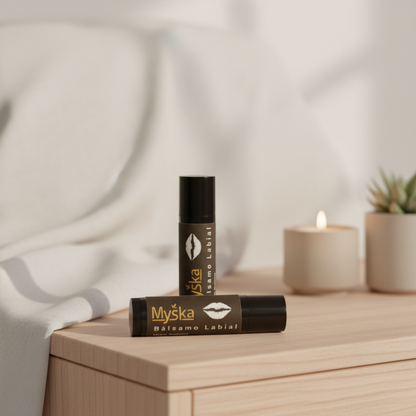 Bálsamo Labial Natural | Hidratação e Proteção com Calêndula, Cacau e Própolis – Myska